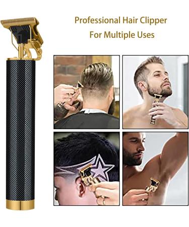 Precision T-Blade Professional Trimmer Set - Zero Gapped Hair Cutting Kit for Barbers & Home Use | Includes 4 Guide Combs - Buy Online on GoSupps.com