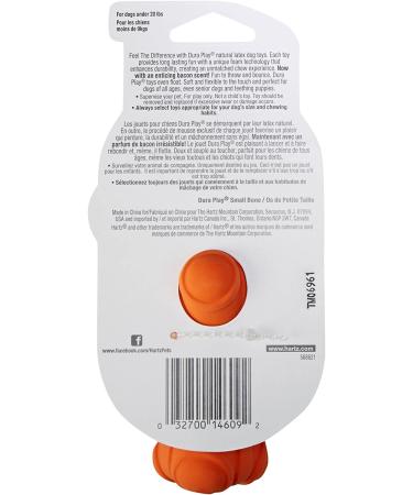 Hartz Dura Play Bacon Scented Squeak Bone Dog Toy - Small Sizes Available - Buy Online on GoSupps.com