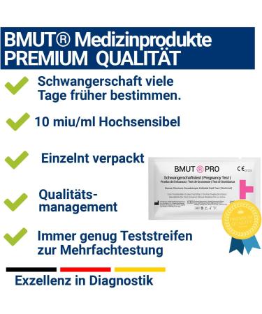 10x Ultra-Sensitive Pregnancy Test Strips - HCG 10MIU/ML - Early Detection - 10 Pack - Buy Online on GoSupps.com