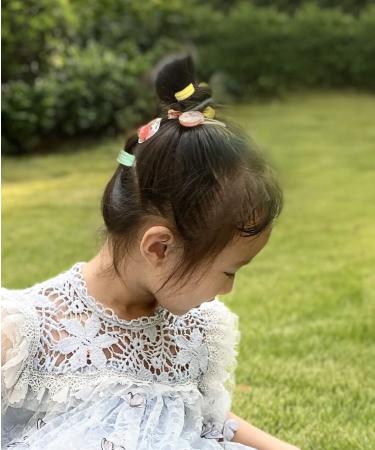 BEAUTOPE 400 Pcs Baby Hair Ties: Soft Seamless Cotton Toddler Hair Bands for Girls - Multicolor and Black Kids Elastic Ponytail Holder (0.85-inch) - Buy Online on GoSupps.com