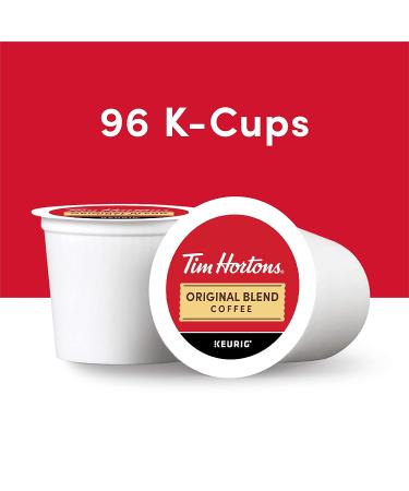 Tim Hortons Original Blend Medium Roast Coffee K-Cup Pods 96ct - Keurig Compatible, Red Original - Pack of 1 - Buy Online on GoSupps.com