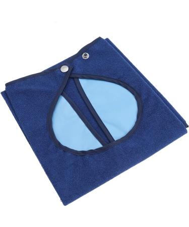 Supvox Double Layer Waterproof Bibs & Eating Apron for Seniors Adults & Kids - Washable Dining Protection (Dark Blue) - Buy Online on GoSupps.com