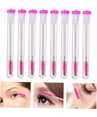 FOMIYES 8pcs Diamond Mascara Brush Disposable Eyelash Brush Eye Foundation Brush Lash Brow Comb Modify Spool 11.7x1.1cm Rosy - Buy Online on GoSupps.com