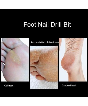 YAOGOHUA Stainless Steel Round Foot Nail Drill Bit Pedicure Foot Calluses Sanding Polishing Head for Cracked Skin Corns - Buy Online on GoSupps.com