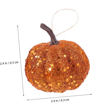 IMIKEYA 10pcs Foam Pumpkin Mini Artificial Pumpkins Mini Pumpkins Glitter Pumpkins Small Pumpkin Decor Small Artificial Pumpkins Harvest Pumpkins Fall Decor Powder Little Pumpkin Orange 6.3CM - Buy Online on GoSupps.com