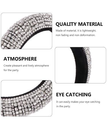 Beaupretty Strass Hair Tires - Baroque Crystal Diamond Hair Band for Women & Girls | Stylish Silver Party Accessory - Buy Online on GoSupps.com