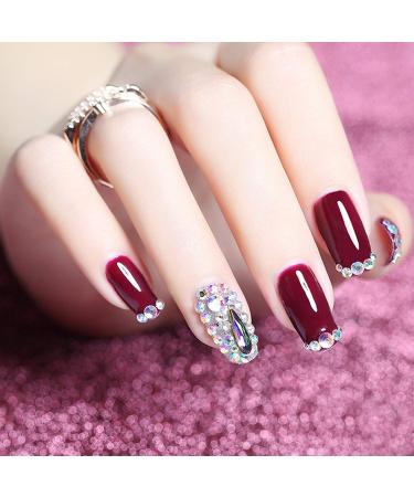 OUTUXED 1725pcs Clear Rhinestones Stickers - Self Adhesive Bling Gems Jewels for Hair, Face, Nails, and DIY Crafts - Assorted Sizes - Buy Online on GoSupps.com