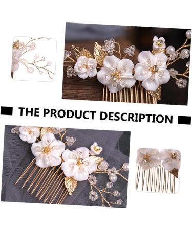Didiseaon 1pc Flower Comb Bride Headdress Floral Hair Comb Bride Hair Accessory Bride Hair Comb Wedding Hair Comb Hair Combs Flower Insert Comb Wedding Hair Accessory Rhinestone Hair Comb - Buy Online on GoSupps.com
