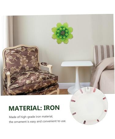 Decor Decoration Shaped Exquisite Flower Iron Garden Hanging Craft Indoor Wall Pendant Wall-mounted 30X30cm Green - Buy Online on GoSupps.com