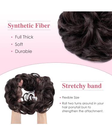 Tess Hair Part with Rubber Band - 55g Dark Brown Dutch Synthetic Hair Tie for Large Buns | Women's Hair Extensions - Buy Online on GoSupps.com
