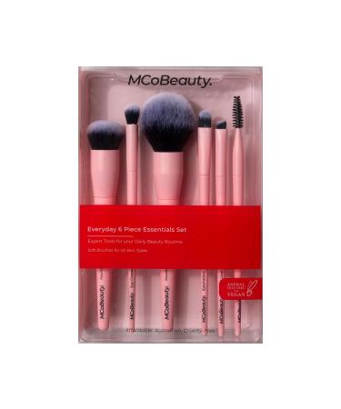 MCoBeauty Everyday Essentials Set for Women - 6-Piece Brush Set for Flawless Makeup Application - International Shipping Available - Buy Online on GoSupps.com