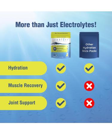 Sports Recovery Electrolyte Powder | Extra Strength Hydration Joint Support & Muscle Recovery | 16 Packets - Buy Online on GoSupps.com