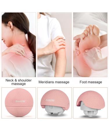 Zanllw Massage Lacrosse Ball Therapy for Deep Tissue Relief | Myofascial & Trigger Point Pain Relief | Portable Physiotherapy for Plantar Fasciitis Back & Feet - Rose - Buy Online on GoSupps.com