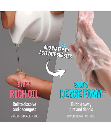 MAXCLINIC K-Beauty Rose Vitamin + Blue Tansy Oil Foam Gift Set | Daily Face Wash Oil Based Cleanser to Foam | Korean Skin Care Oil Cleanser for Dry Sensitive Skin - Buy Online on GoSupps.com