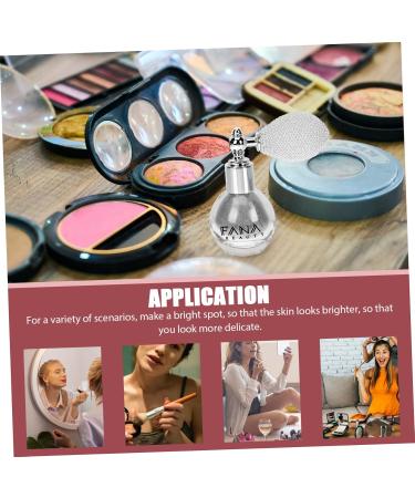 TEHAUX 2 Pcs Spray Glitter Makeup Highlighter Spray Powder Makeup Glitter High Gloss Spray Body Luster Silver Whitex2pcs 7x5.5cmx2pcs - Buy Online on GoSupps.com