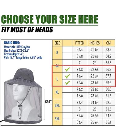 USHAKE Safari Hat with Hidden Net Mesh - Grey | Sun Protection Bucket Hat for Outdoor Activities - Buy Online on GoSupps.com