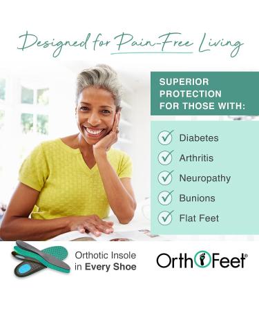 Orthofeet Louise 7 Wide Black Orthopedic Slippers for Women | Plantar Fasciitis Relief | Arch Support & Cushioning | Extended Widths - Buy Online on GoSupps.com