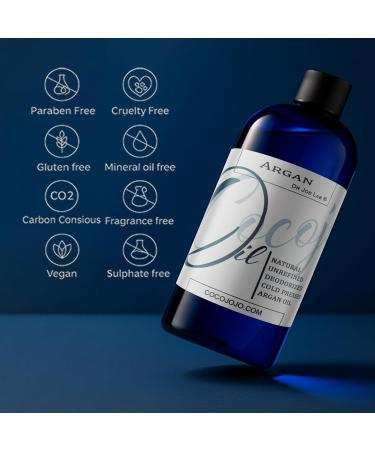Dr Joe Lab Argan Nut Oil Deodorized 16 oz Pure Natural Moroccan Unrefined Unscented Cold Pressed Virgin - for Hair Skin Body Nail Beard - Marrakesh Oil - Packaging May Vary 16 Fl Oz (Pack of 1) - Buy Online on GoSupps.com