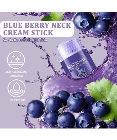 New Cover Blueberry Neck Cream Stick 2 Packs Antioxidant-Rich Firming Balm for Neck Lines & Wrinkles Hydrating Portable Skincare Lightweight Non-Greasy Formula for Daily Use - Buy Online on GoSupps.com