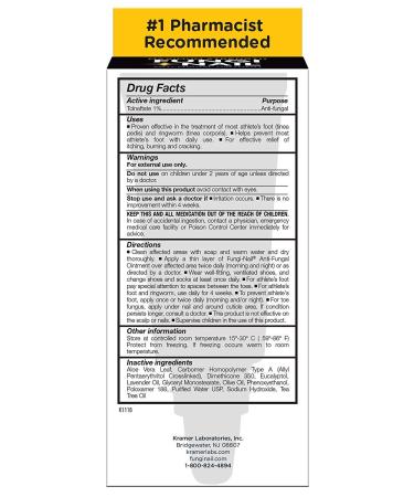 Fungi Nail Toe and Foot Ointment 0.7 oz - Treat and Prevent Fungal Infections - Buy Online on GoSupps.com