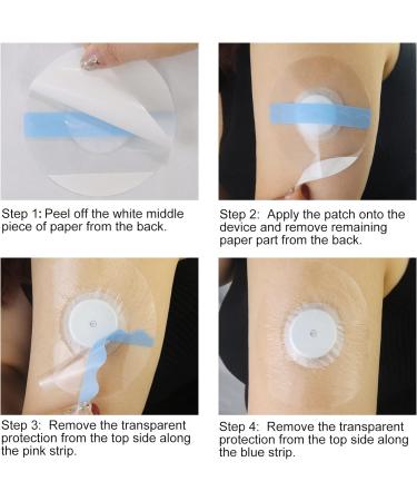 Freestyle Libre Waterproof Adhesive 55 Skin-Friendly Plasters for Libre 1 2 & 3 Sensors 14 Days of Transparent Protection - Buy Online on GoSupps.com