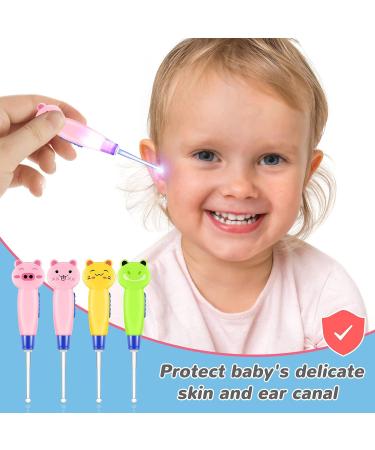 10-Piece Ear Wax Removal Kit for Kids & Toddlers - LED Baby Earwax Remover with Stainless Steel Tweezers & Cleaning Brush for Adults - Buy Online on GoSupps.com