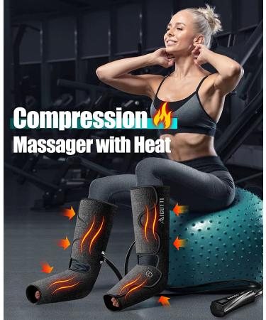 Compression Foot and Leg Massager with Heat - Ideal Gift for Edema and Varicose Veins - Buy Online on GoSupps.com