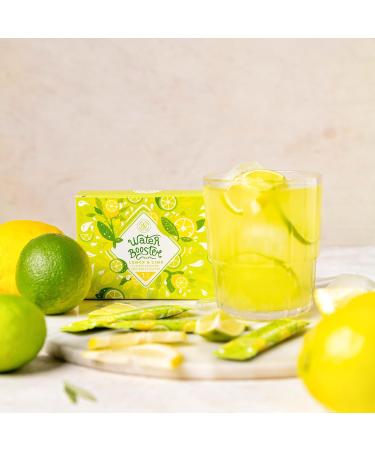 Water Booster Beverage Mix with Vitamin C - Low Calorie Lemon Lime Drink Powder | 12x2.5g - Buy Online on GoSupps.com