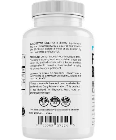 Fit Boxx Heart & Bone Complete D3 + K2 with Calcium & BioPerine Vitamin D3 5000 IU + K2 MK-7 100mcg + Calcium 210mg Bone & Heart Support Non-GMO Gluten-Free Dairy-Free 60 Veggie Capsules - Buy Online on GoSupps.com