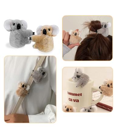10 PCS Koala Stuffed Animal Hair Clips - Cute Small Hair Claw Clips for Women and Girls - Buy Online on GoSupps.com