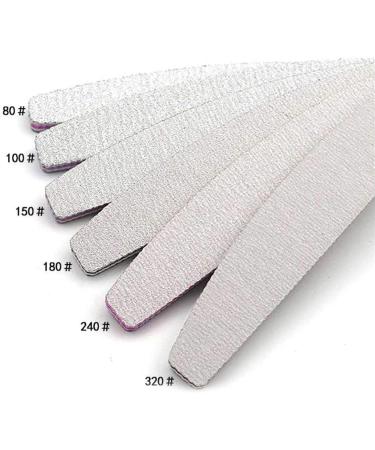 Professional Nail File Double Sided Grit 80/100 - 15 Pcs Manicure Tools for Nail Grooming and Styling, Acrylic Gel Buffer & Polisher - Buy Online on GoSupps.com