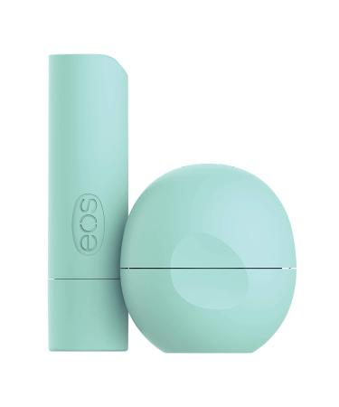 eos USDA Organic Lip Balm Sweet Mint - 2 Pack | Natural, Gluten Free, Long Lasting Hydration for Dry Lips - Buy Online on GoSupps.com