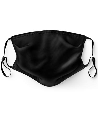 Primicity Face Masks Washable UK with Filters - Reusable/Adjustable/Washable Black masks -Cotton fabric facemasks (5 pack+ 20 filters) - UK Seller Black Masks 5pcs+20F - Buy Online on GoSupps.com