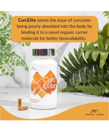Mara Labs CurcElite Curcumin | Turmeric Extract 95% Curcuminoids | Vegan No Fillers and Non-GMO | 30 Vegan Capsules - Buy Online on GoSupps.com