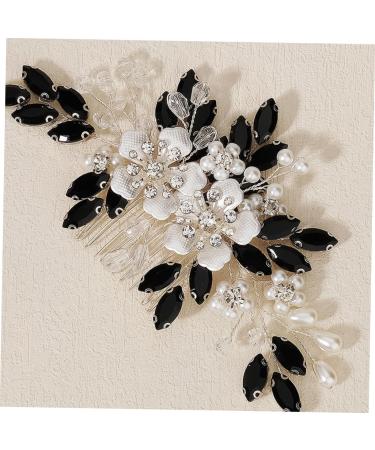 minkissy pearl flower comb Bride hair side comb Wedding hair comb hair combs for wedding flower hair decor wedding rhinestones bridesmaid halloween hair Halloween - Buy Online on GoSupps.com