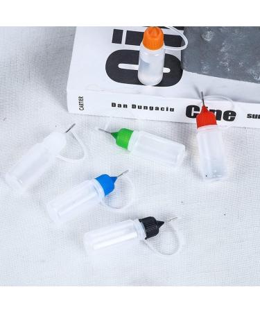 30pcs 30ml Precision Tip Applicator Bottle Set | Translucent Glue Bottles with Multicolor Lid | 6 Mini Funnels & Squeeze Bottles for DIY Crafting - Buy Online on GoSupps.com