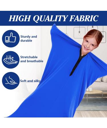 Runmeihe Sensory Body Sock for Kids - Full-Body Wrap for Autism & Anxiety Relief - Stretchy, 47x27 Blue Sox - M(114-137cm) - Buy Online on GoSupps.com