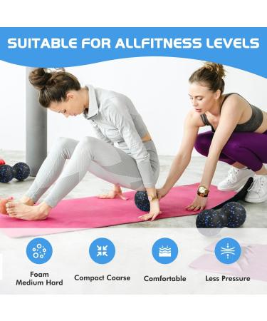 Fascia Ball Set - 2-Piece Massage Ball Set for Feet Peanut & 7cm Balls - Muscle Relaxation & Pain Relief - Buy Online on GoSupps.com