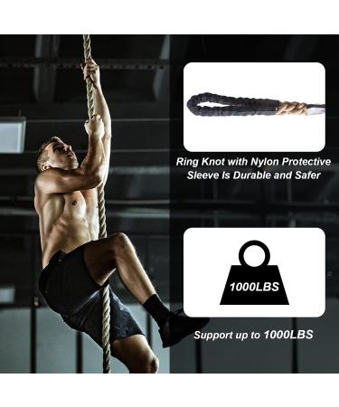 Keepark Climbing Rope - 1.5 Inch Diameter, 15 Feet Length - No Mounting Bracket - Buy Online on GoSupps.com