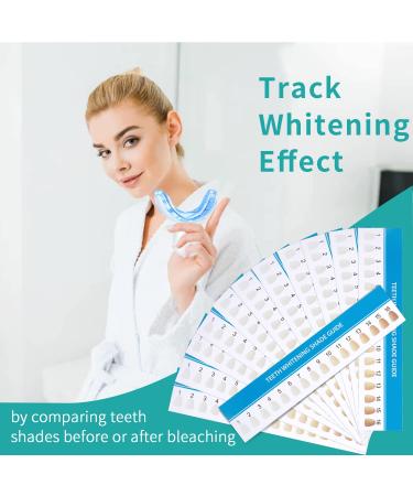 LVCHEN 16 Colors Teeth Whitening Shade Guide - Professional & Household Tooth Bleaching Chart - 25PCS - Buy Online on GoSupps.com