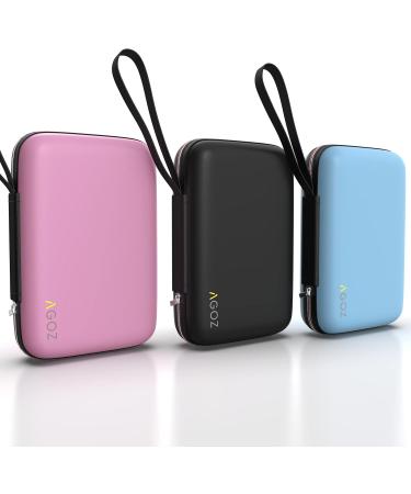 AGOZ Mini Manicure Set Case - Small Hard Travel Pouch with Wrist Strap | Water Resistant & Anti-Shock | Unisex Nail Care Kit - Purple - Buy Online on GoSupps.com