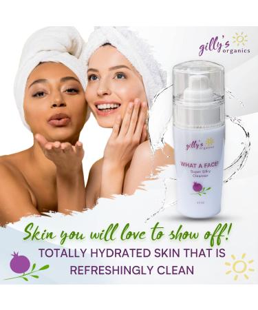 Gilly s Organics Face Wash - Hydrating Facial Cleanser for Men & Women | Organic Aloe & Antioxidants | 3 Fl Oz - Buy Online on GoSupps.com