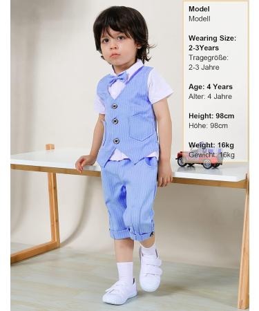 Mint Green Baby Boys Gentleman Suit Set | Short Sleeve Top with Pants | 12-18 Months | 0-5 Years - Buy Online on GoSupps.com