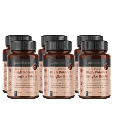 Pureclinica High Potency Ginkgo Biloba 30 000mg (6 bottles of 90 ). 18 months supply