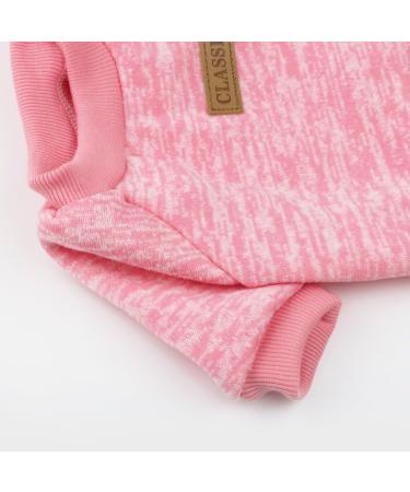 Buy Idepet Pet Cat Dog Sweater - Warm Fleece Coat for Small Medium Large Dogs & Cats - Pink & Gray - International Shipping - Buy Online on GoSupps.com