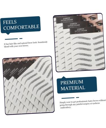 POPETPOP 10pcs Imitation Eco Eyebrow Sticker Stickers Beauty Eyebrows Black Water Transfer Eyebrow Sticker 3d - Buy Online on GoSupps.com