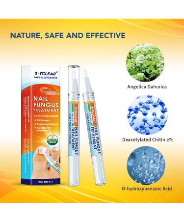 TOTCLEAR Nail Repair Treatment - Renew Damaged Toenail and Fingernail - 2 PCS - Buy Online on GoSupps.com