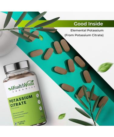 Generic Organics Potassium Citrate 800 mg I 60 Veg Tablets I Support Nerve Muscle Joint & Bone Health I Helps Manage Electrolytes | for Both Men & Women - Buy Online on GoSupps.com