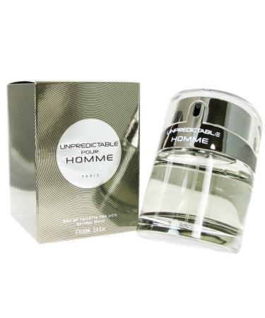 Unpredictable Pour Homme FOR MEN by Glenn Perri - 3.4 oz EDT Spray
