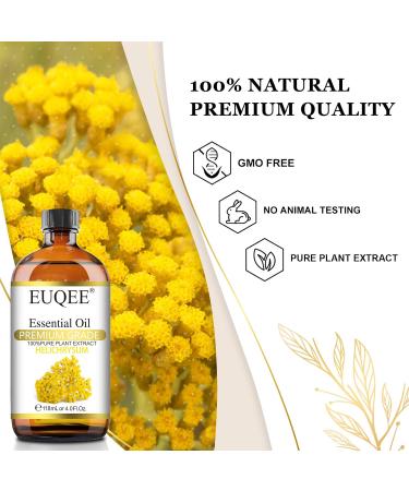 EUQEE Helichrysum Essential Oil 118ml - Pure Aromatherapy Oil for Diffusers & Humidifiers - Buy Online on GoSupps.com
